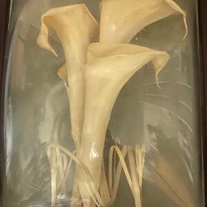 Vintage Wedding Memory Box With Preserved Calla Lilies